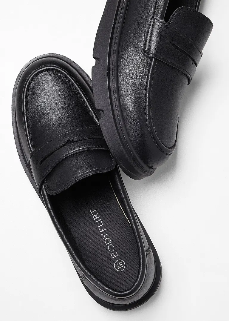 Chunky Loafer in schwarz - bonprix