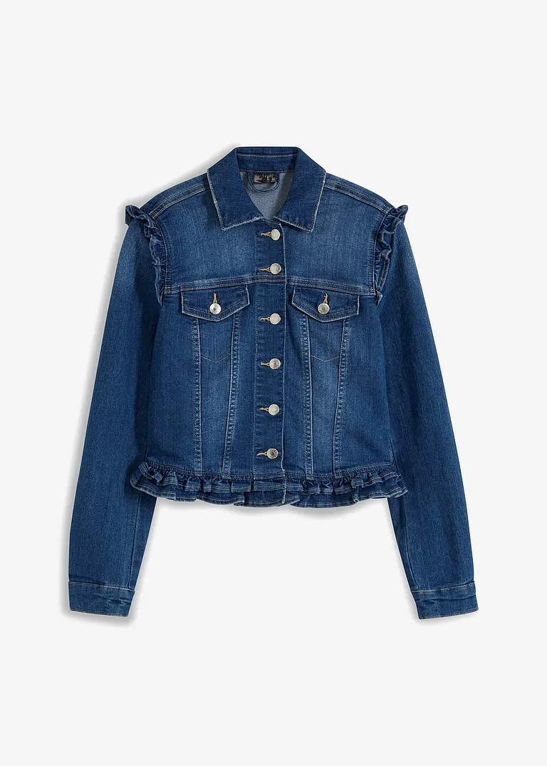 bonprix Jeansjacke mit Volants