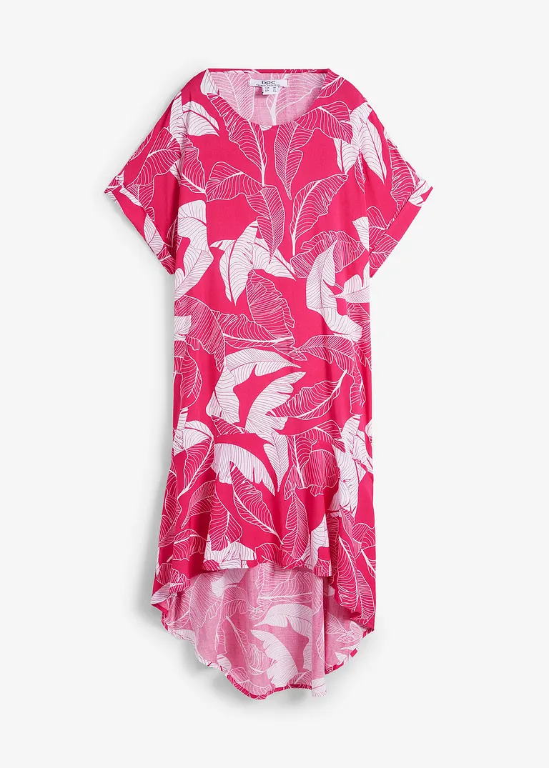 Vokuhila-Kleid in pink von vorne - bpc bonprix collection
