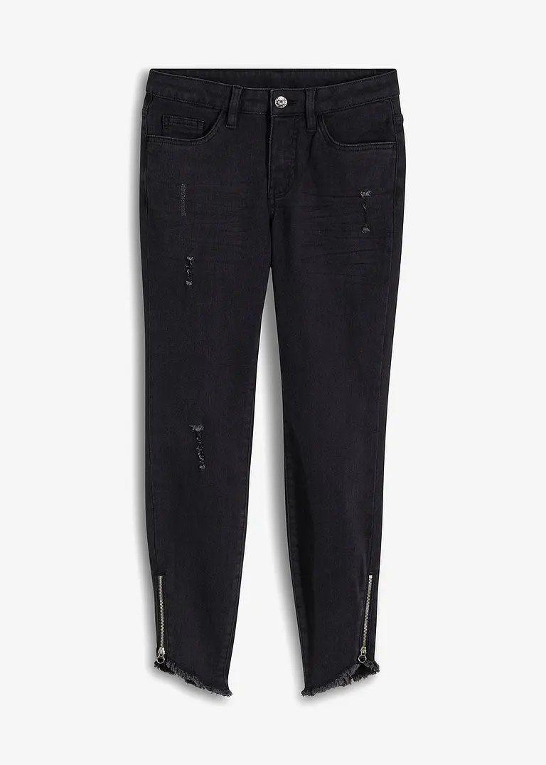 bonprix Skinny Jeans, Mid Waist, Stretch