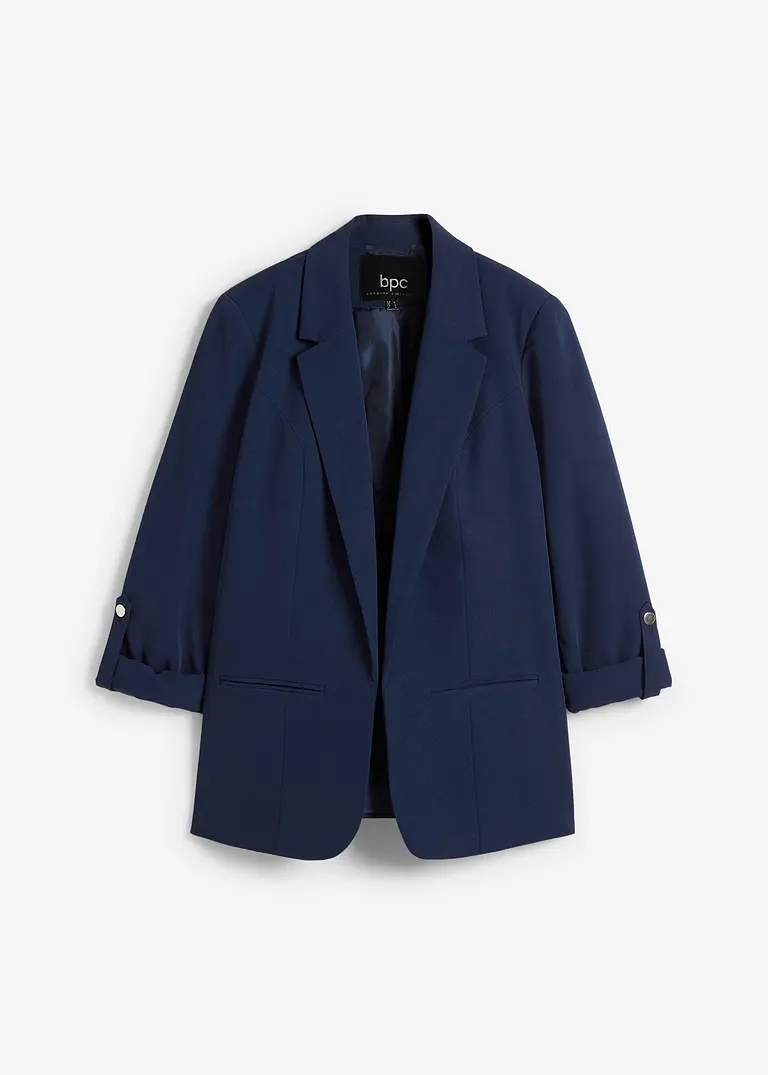 Lockerer Blazer in blau von vorne - bonprix