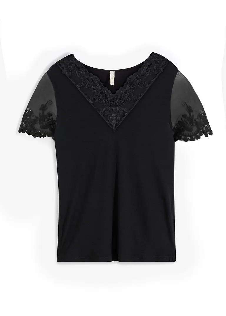 BODYFLIRT boutique Shirt mit Spitze