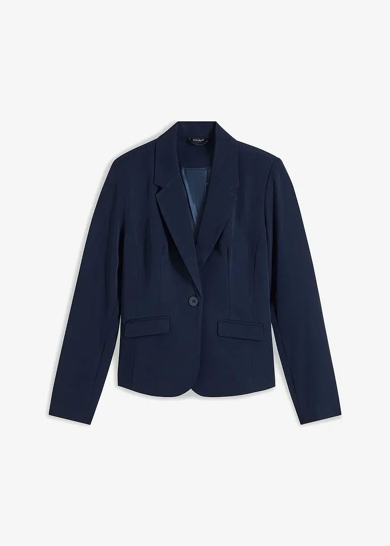 Kurzblazer in blau von vorne - bonprix