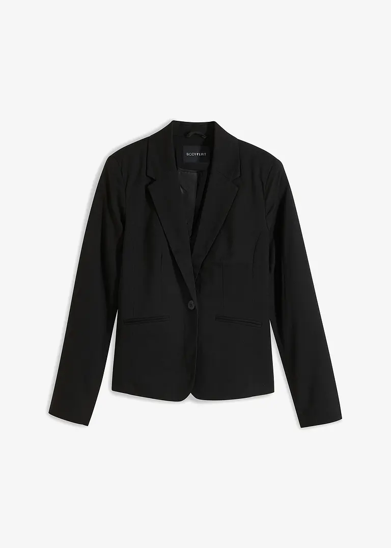 Blazer in schwarz von vorne - bonprix