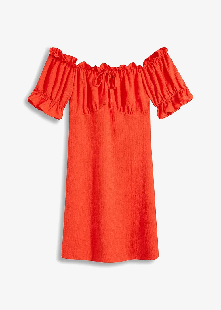 Carmen-Kleid in rot von vorne - bonprix