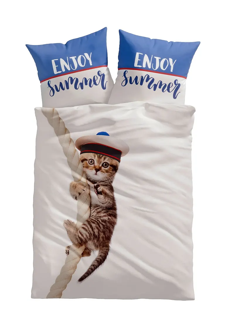 bpc living bonprix collection Wendebettwäsche Matrosen Katze