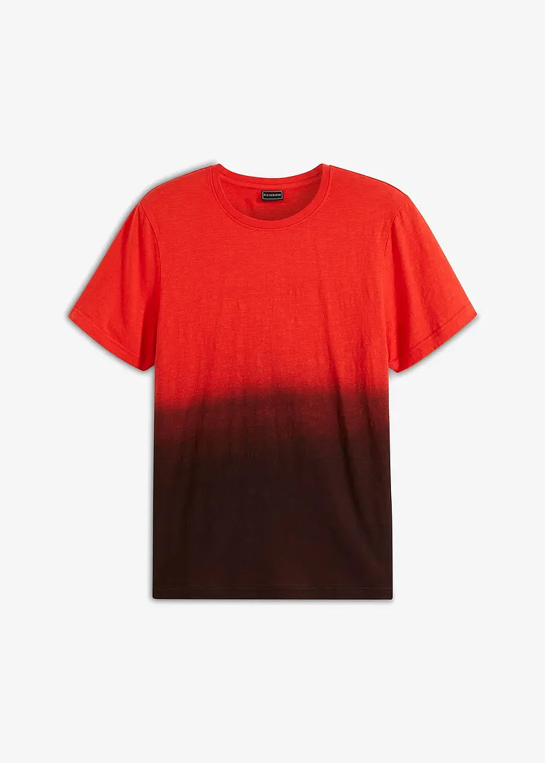 T-Shirt, Slim Fit in rot von vorne - bonprix