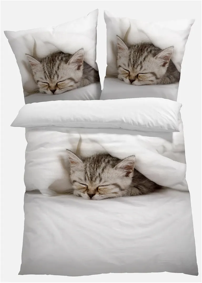 bpc living bonprix collection Wendebettwäsche mit Katze