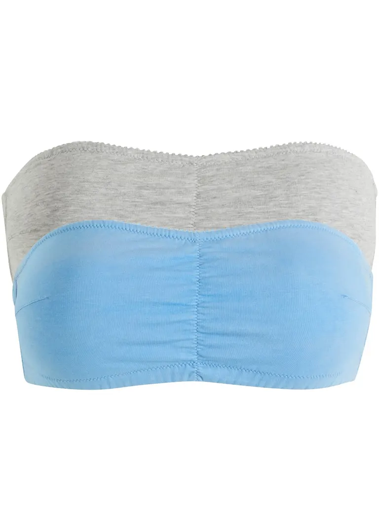 bonprix Bandeau BH (Cup A und B) mit Bio-Baumwolle (2er Pack)