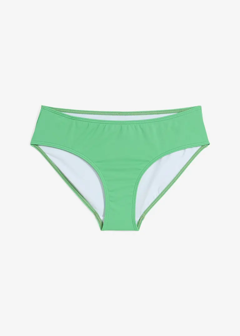 Bikinihose in grün von vorne - bonprix