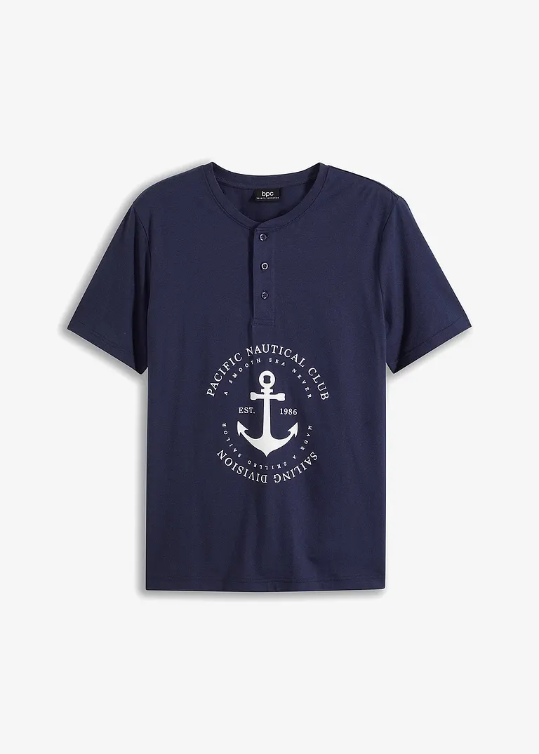 bpc bonprix collection Henleyshirt aus Bio Baumwolle