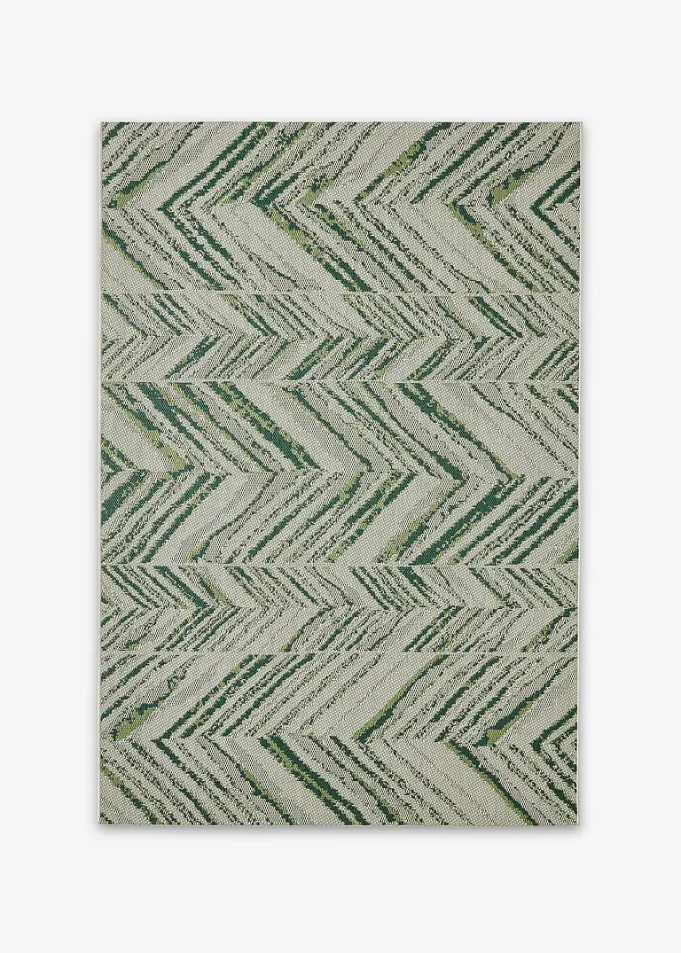 In- und Outdoor Teppich mit Streifen in grün - bpc living bonprix collection
