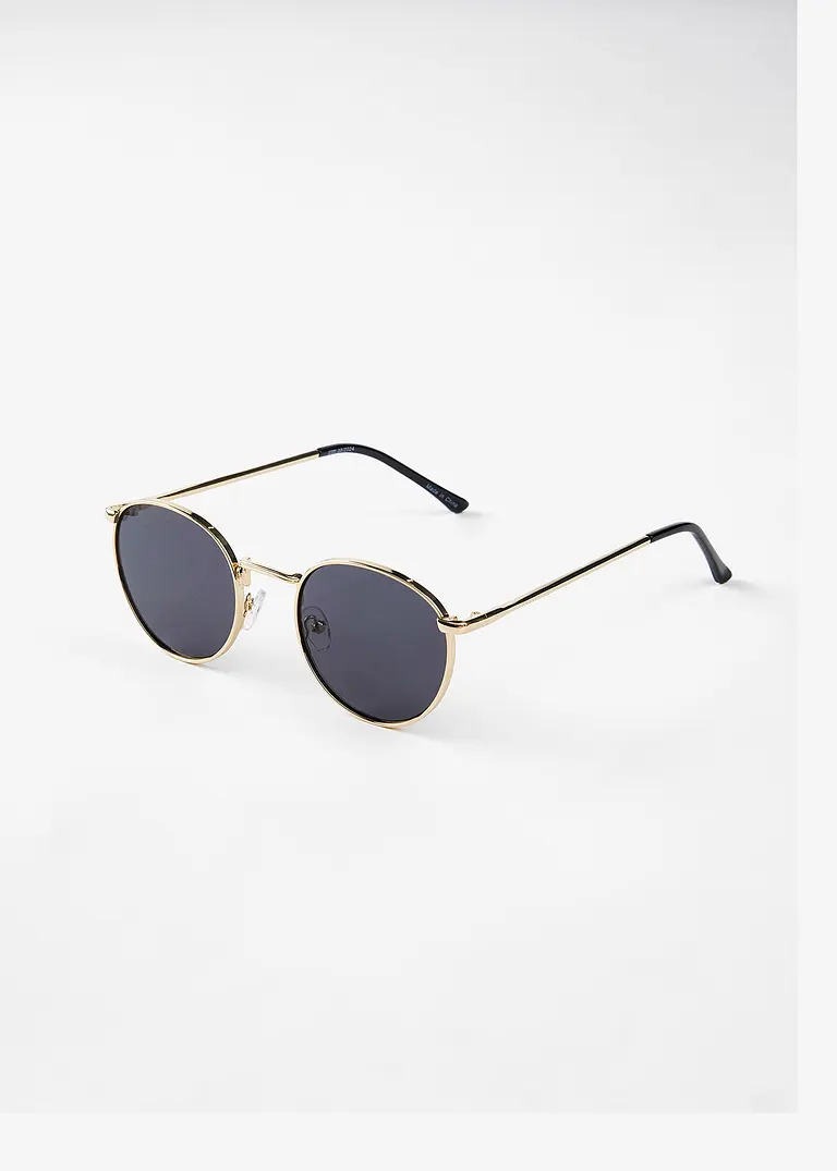 Sonnenbrille in gold von vorne - bpc bonprix collection