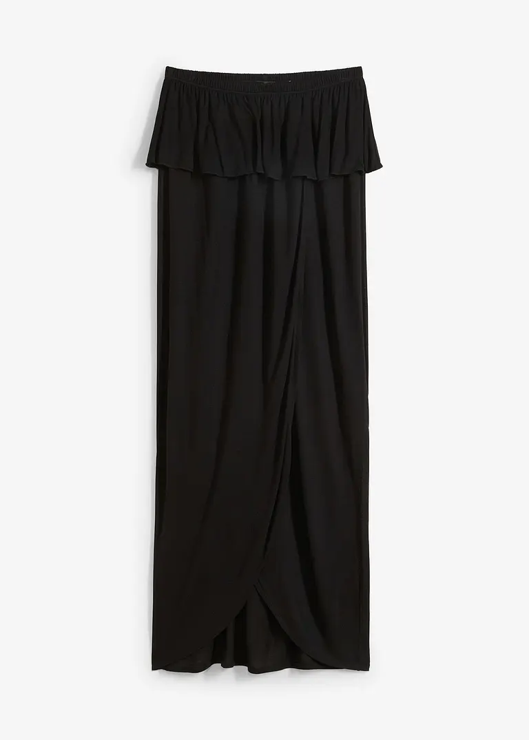 Strandkleid aus Viskose in schwarz von vorne - bonprix