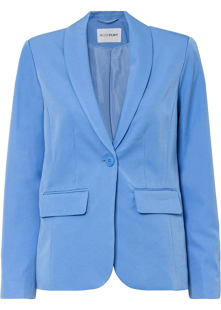 Blazer in blau von vorne - bonprix