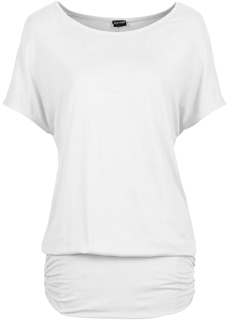 Shirt in weiß von vorne - bonprix