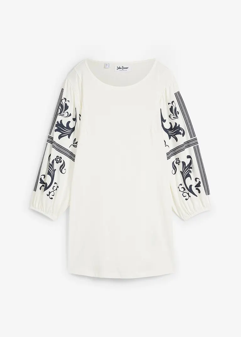 bonprix Longshirt mit Ärmelprint