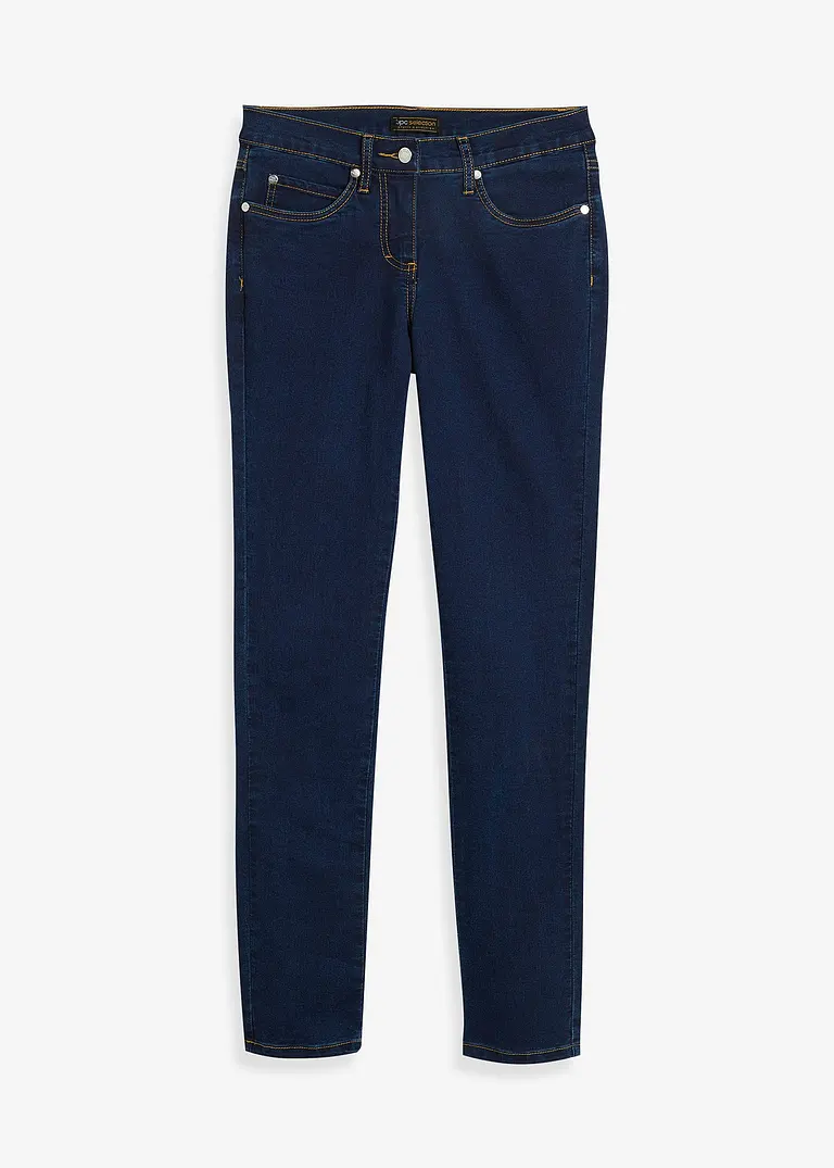 Megastretch-Jeans in blau von vorne - bonprix