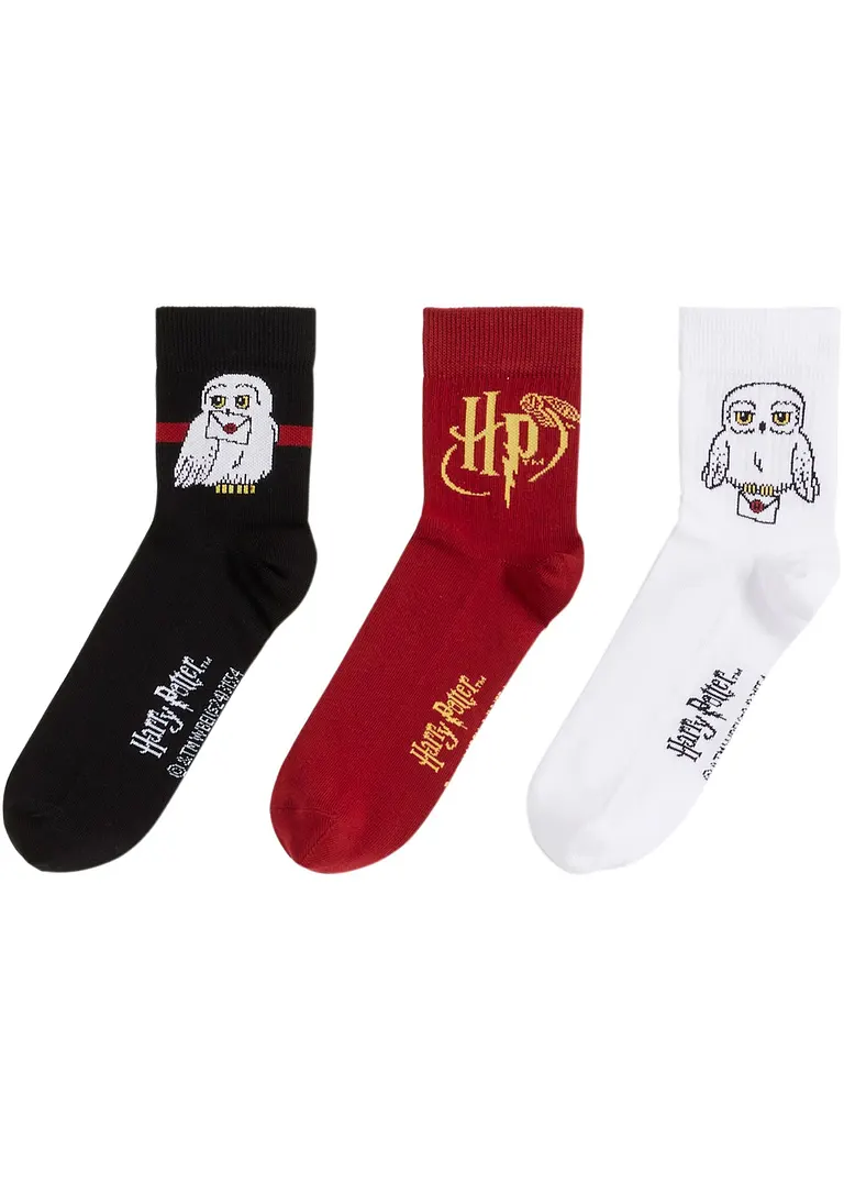 Harry Potter Harry Potter kurze Tennissocken (3er Pack)