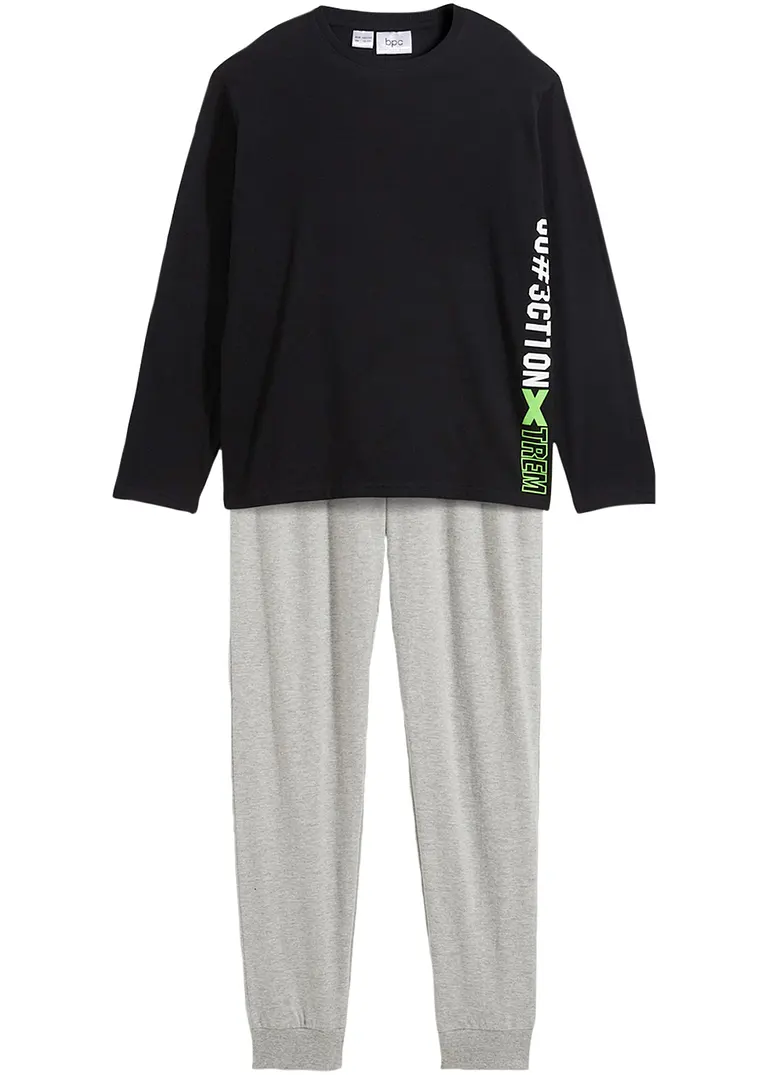 bpc bonprix collection Jungen Pyjama mit Bio-Baumwolle (2-tlg. Set)