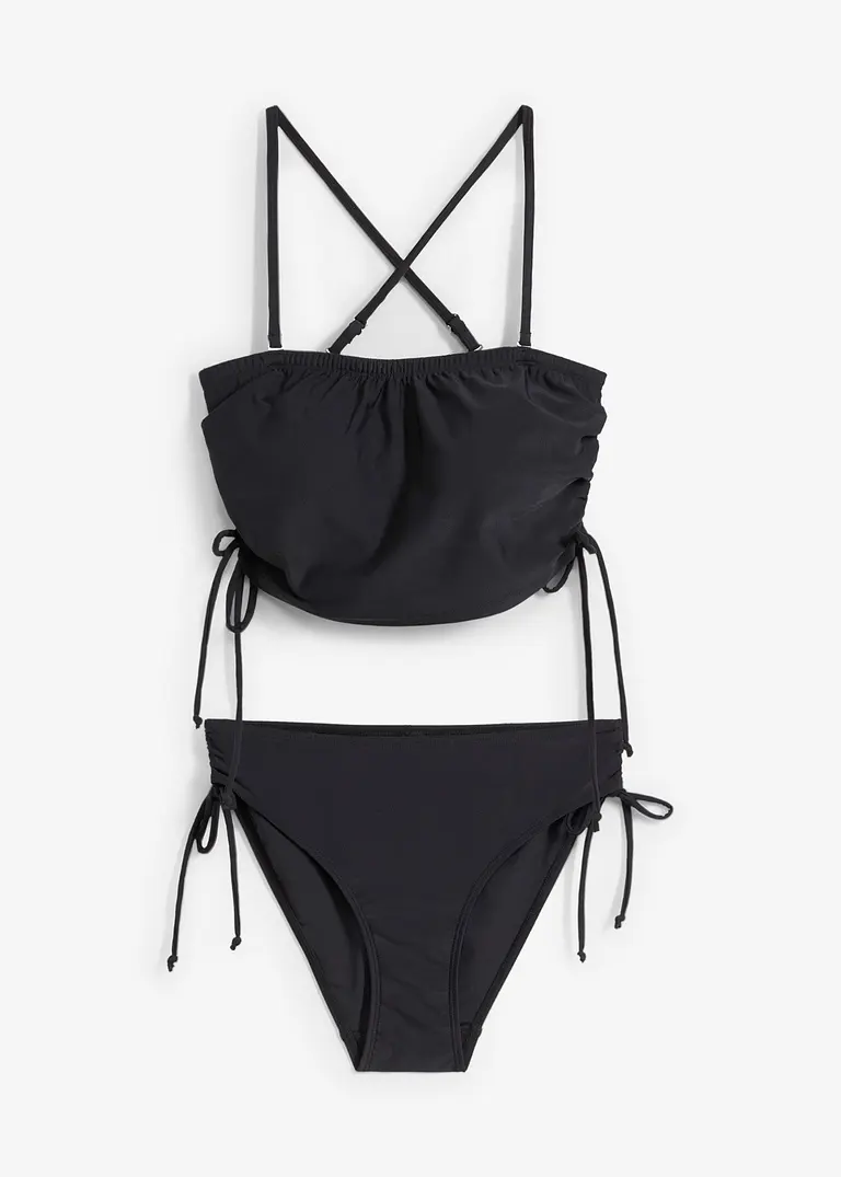 Bikini (2-tlg.Set) in schwarz von vorne - bonprix