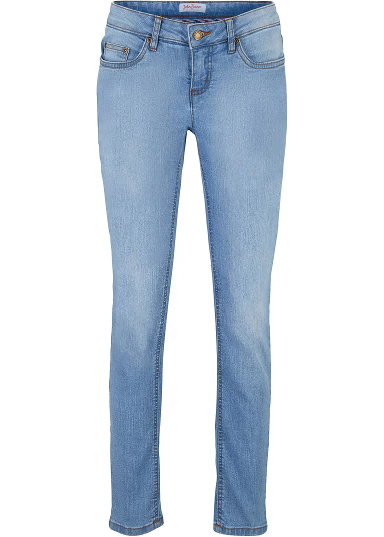 Skinny Jeans Mid Waist, Stretch in blau - bonprix