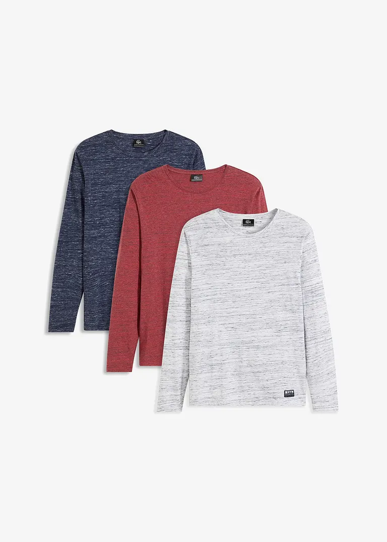 bpc bonprix collection Langarmshirt (3er-Pack)