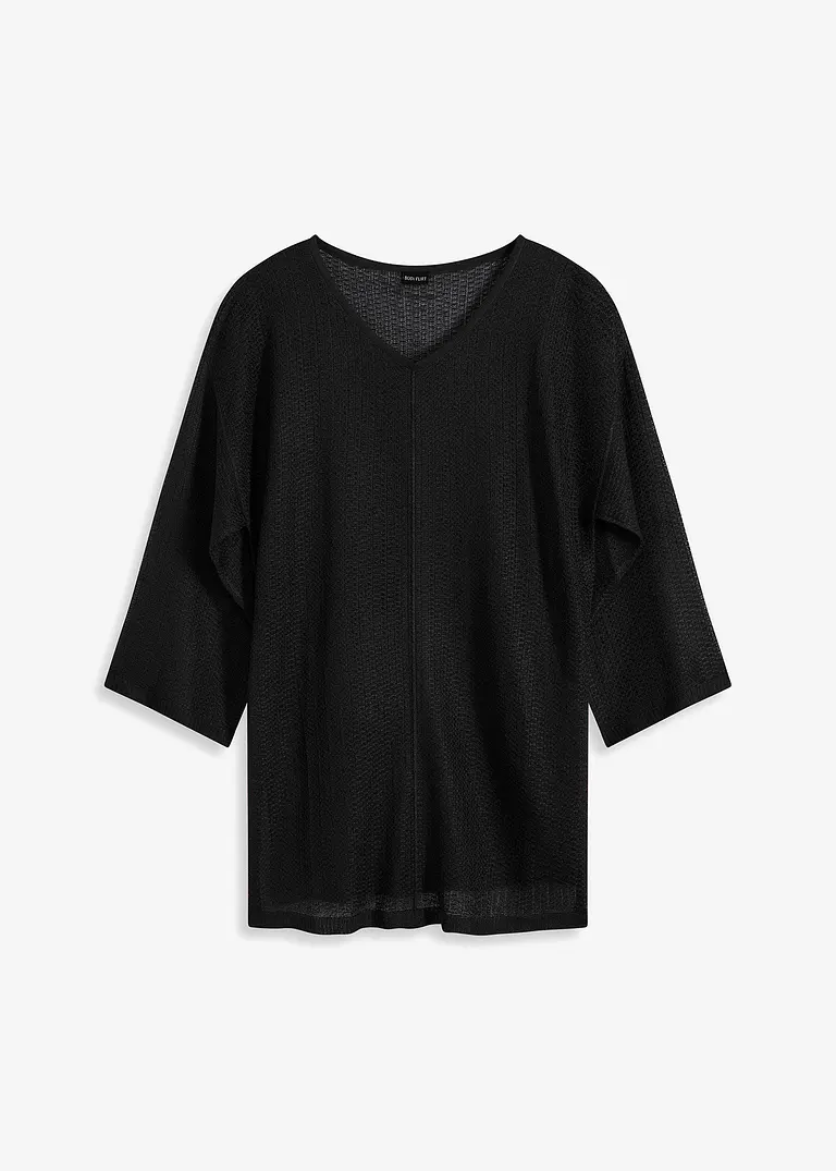 BODYFLIRT Oversize-Pullover mit Ajourmuster