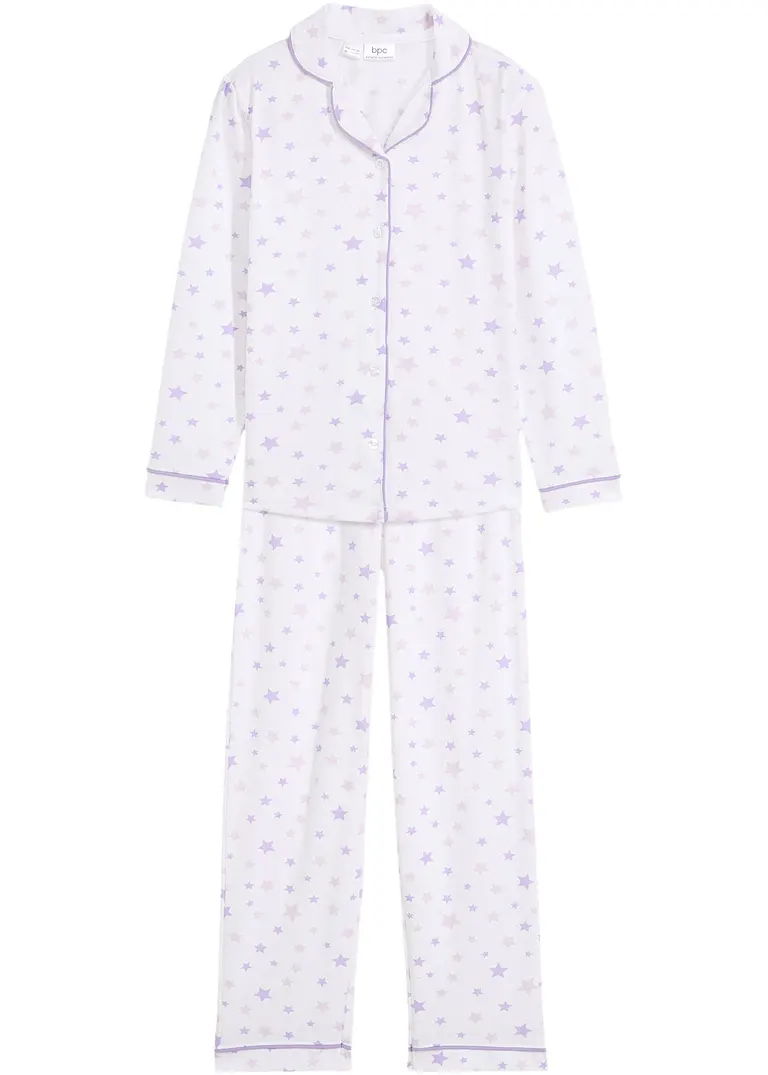 bpc bonprix collection Mädchen Pyjama mit Bio-Baumwolle (2-tlg. Set)