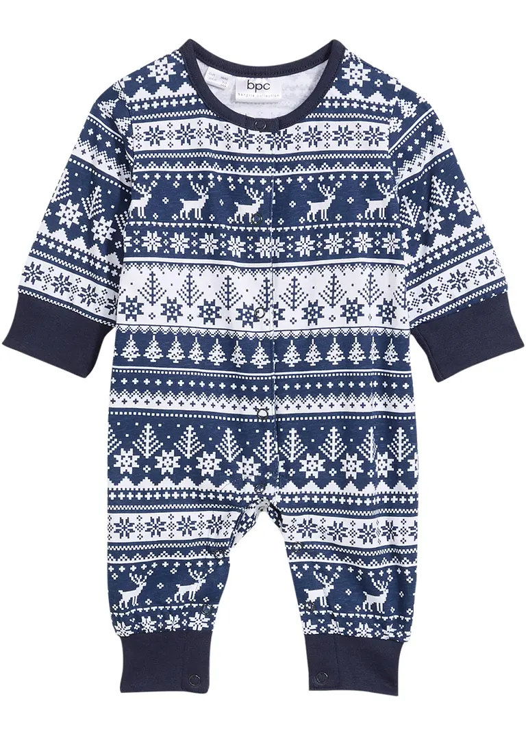 bpc bonprix collection Baby Overall mit Norwegermuster aus Bio Baumwolle