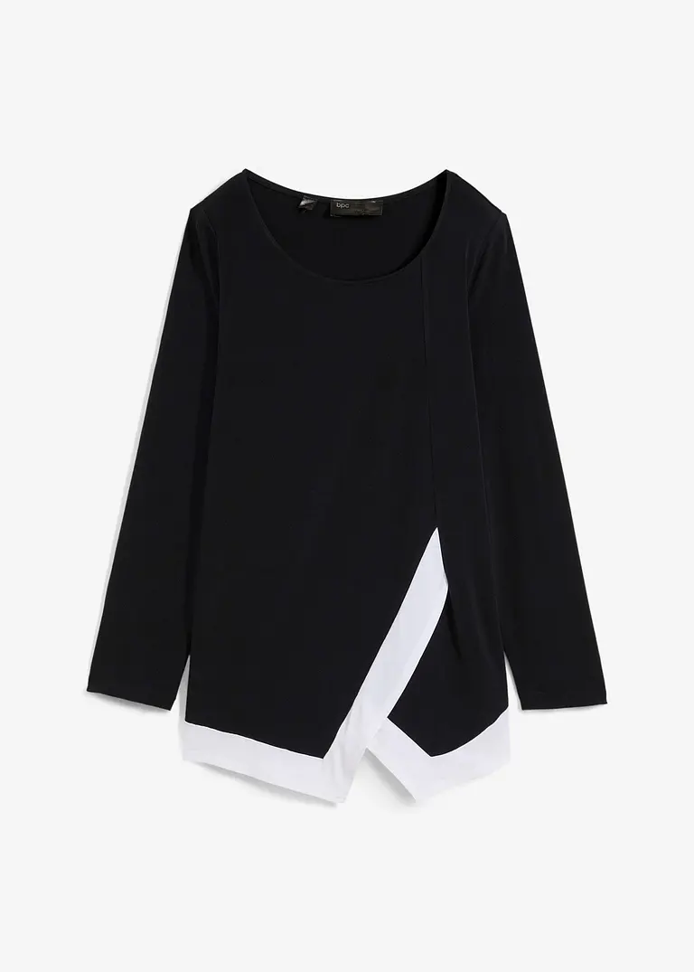 Shirt in schwarz von vorne - bonprix
