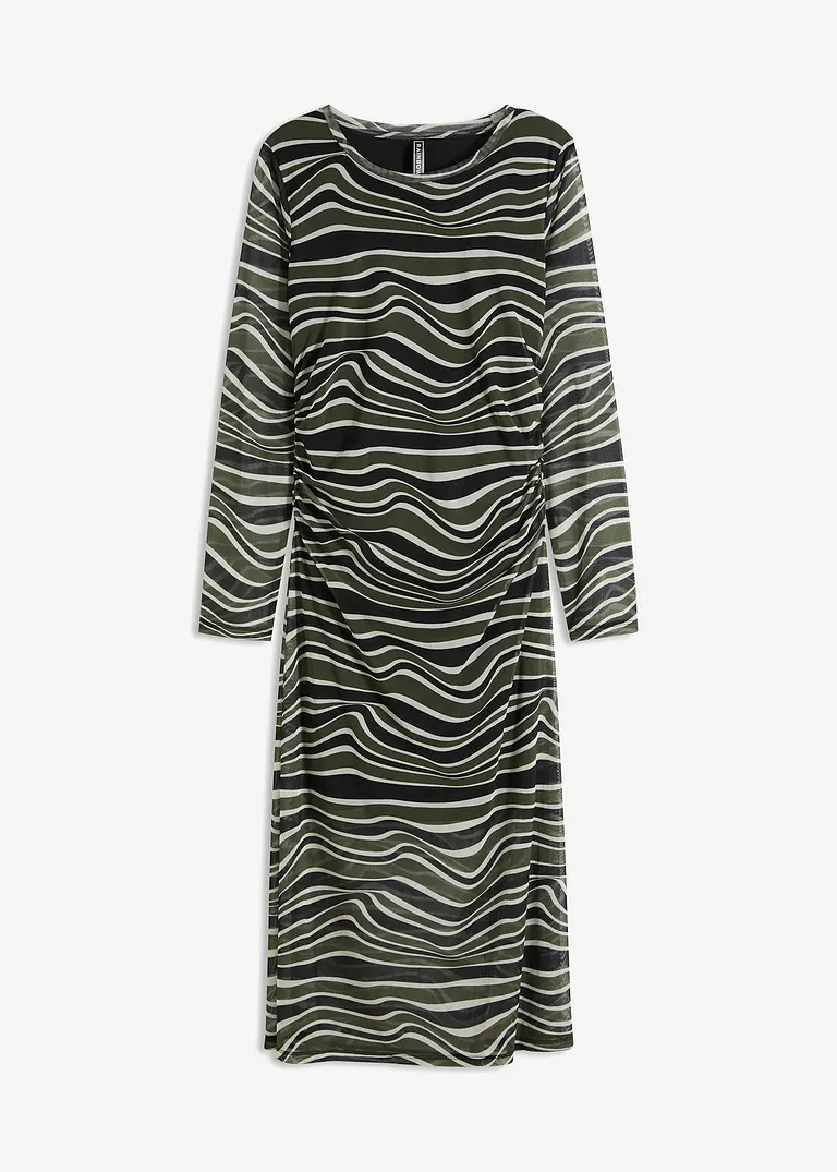 Midikleid in grün von vorne - bonprix