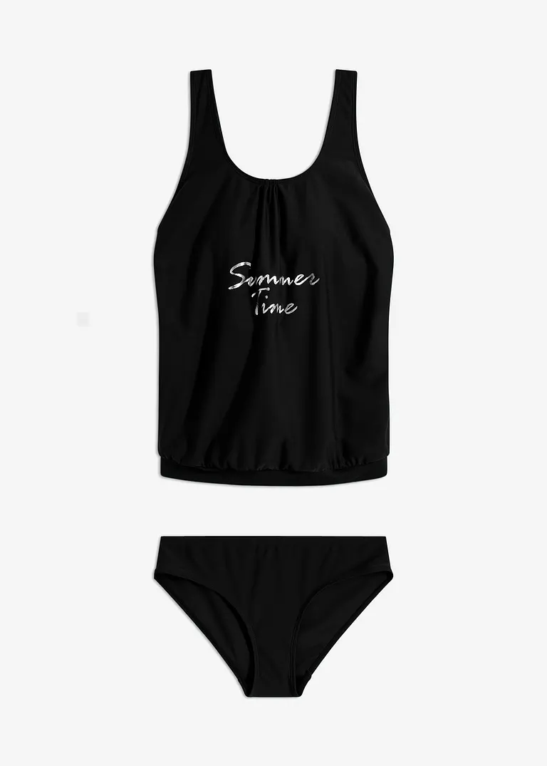 Tankini (2-tlg. Set) in schwarz - bonprix