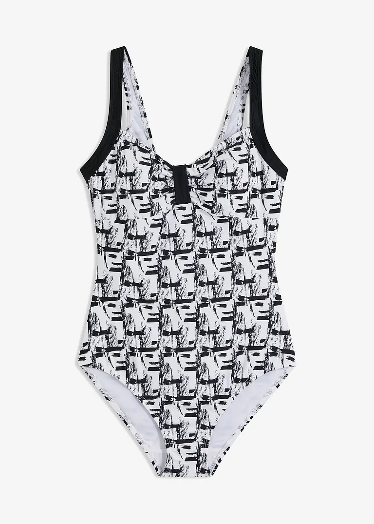 Shape Badeanzug leichte Formkraft in weiß von vorne - bonprix