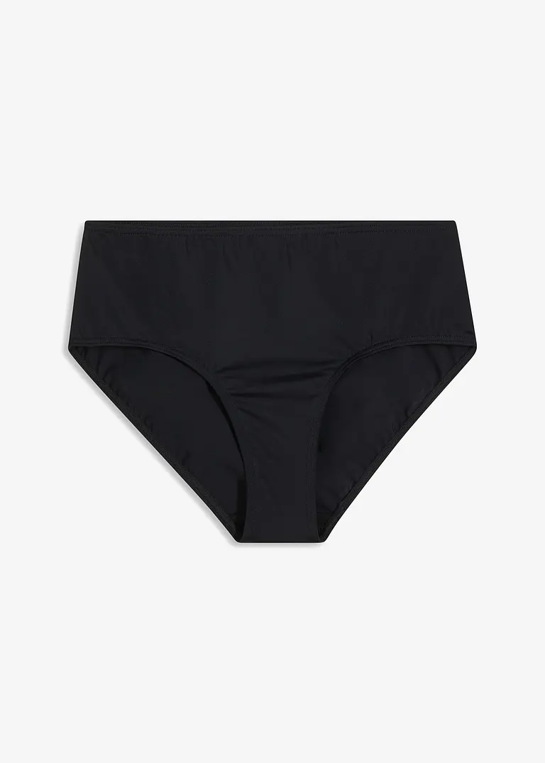 High waist Bikinihose in schwarz von vorne - bonprix