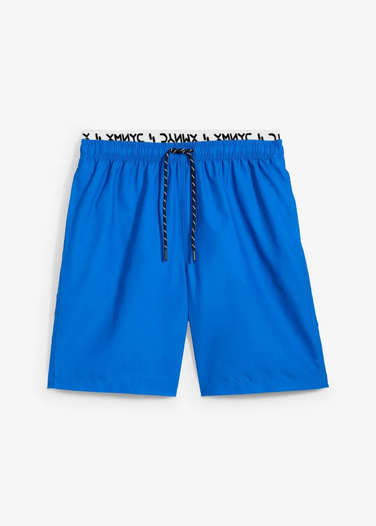 Badeshorts Herren in blau von vorne - bonprix
