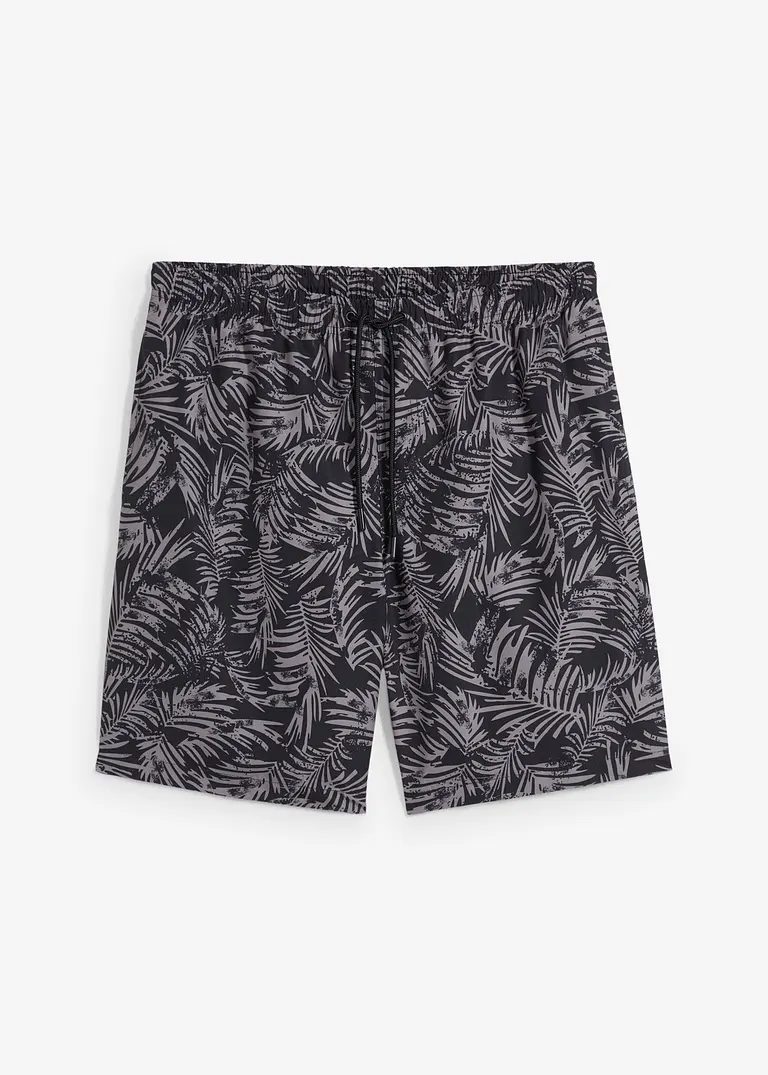 Badeshorts Herren in schwarz von vorne - bonprix