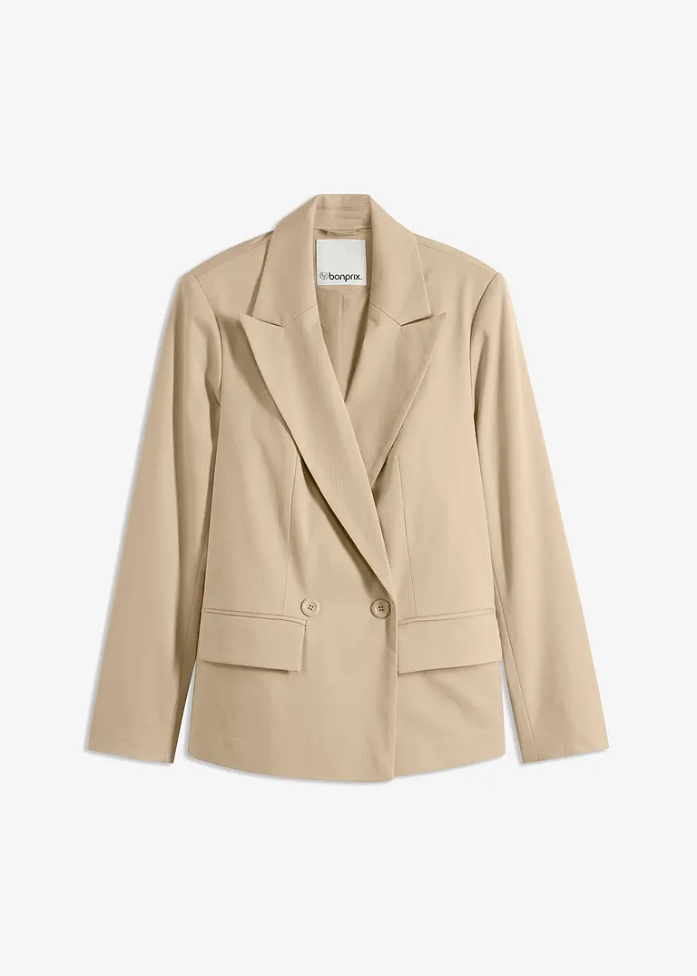 doppelreihiger Blazer in grün von vorne - bonprix