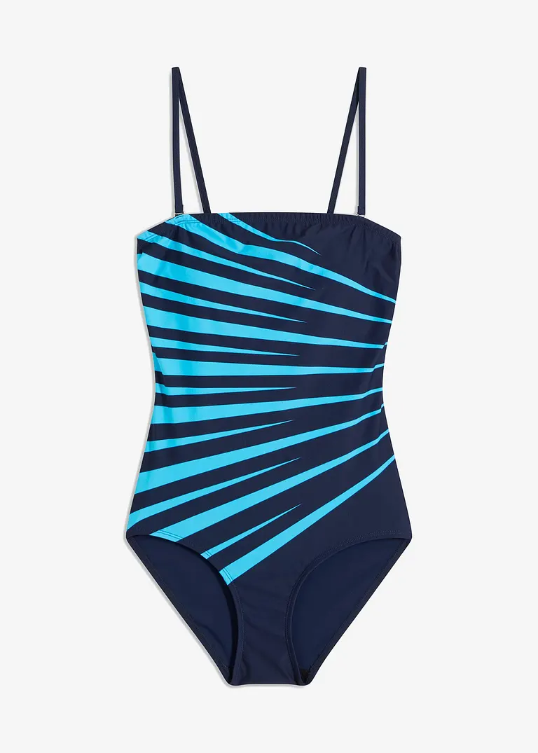 Shape Badeanzug leichte Formkraft in blau von vorne - bonprix