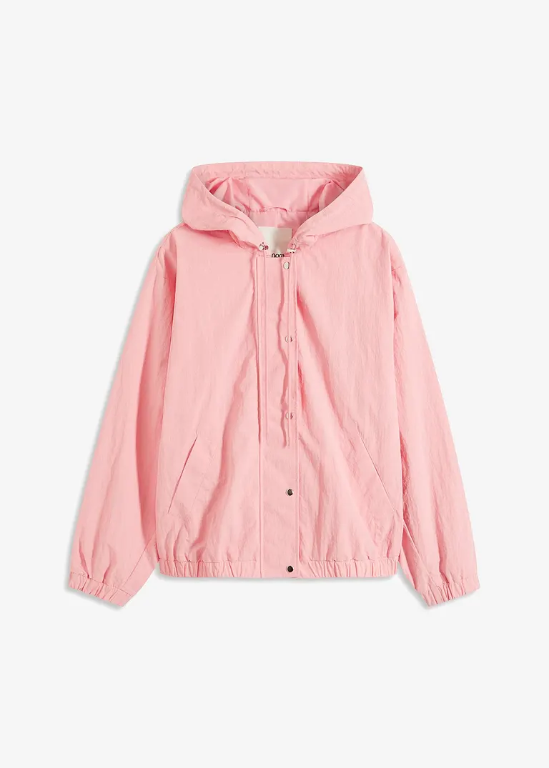 Oversize Blouson in rosa von vorne - bonprix