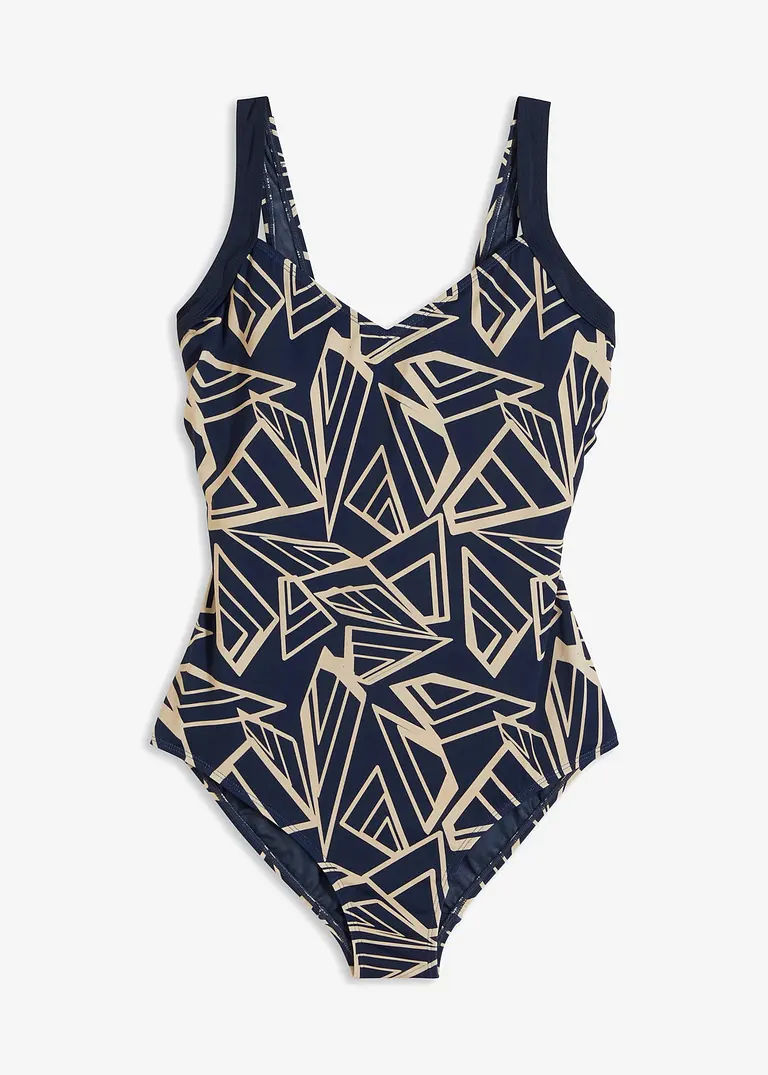 Shape Badeanzug mittlere Formkraft in blau von vorne - bonprix