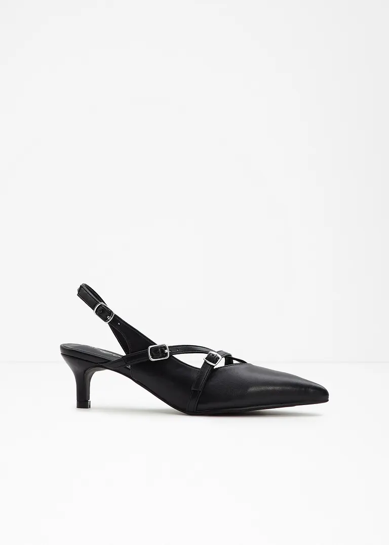 Sling Pumps in schwarz - bonprix