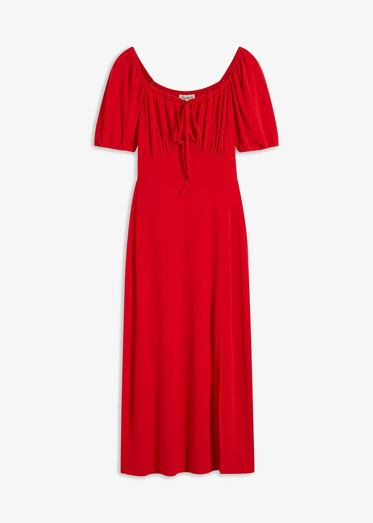 Midikleid in rot von vorne - bonprix