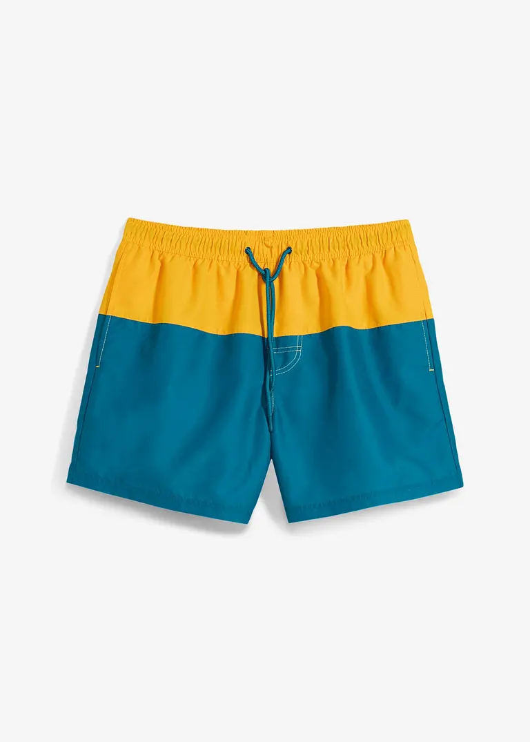 Badeshorts Herren in orange von vorne - bonprix