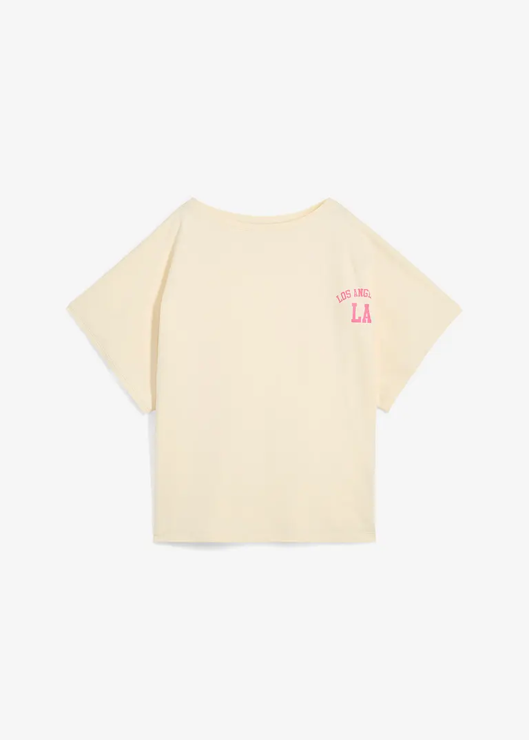 Oversize-Shirt in weiß von vorne - bonprix