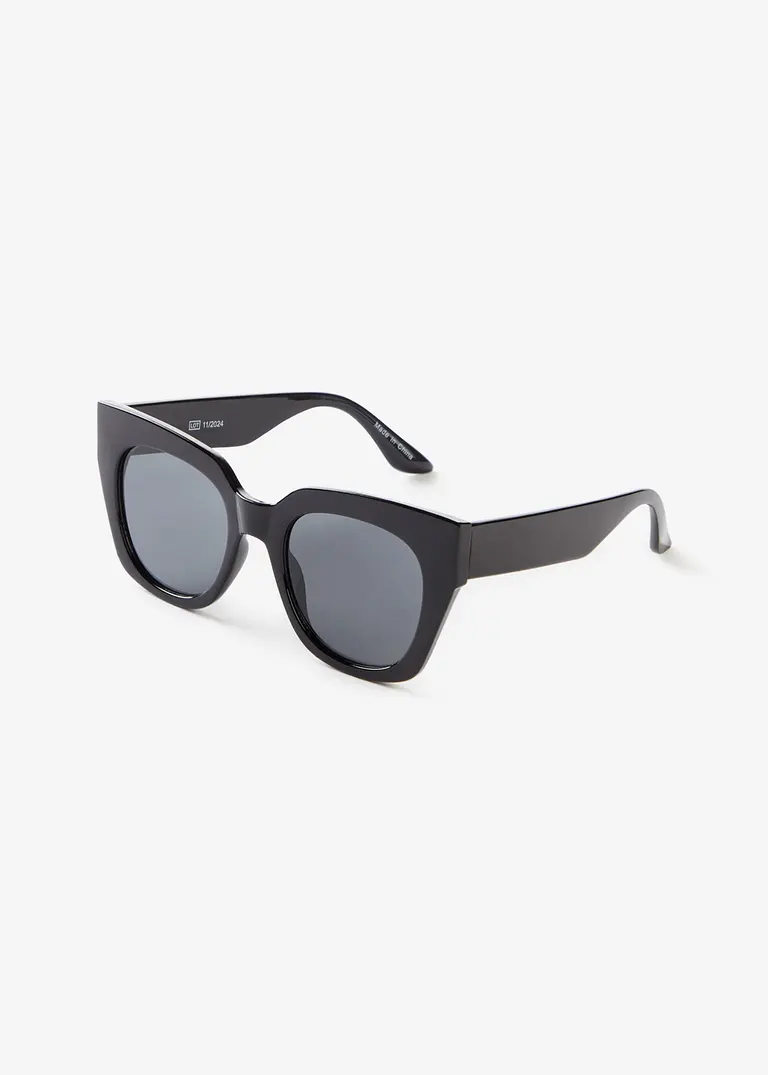 Sonnenbrille in schwarz von vorne - bonprix