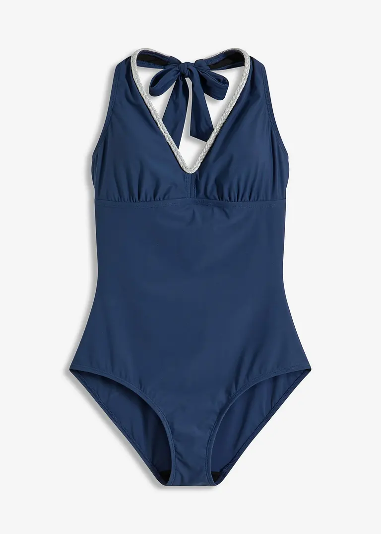 Shape Badeanzug mittlere Formkraft in blau von vorne - bonprix