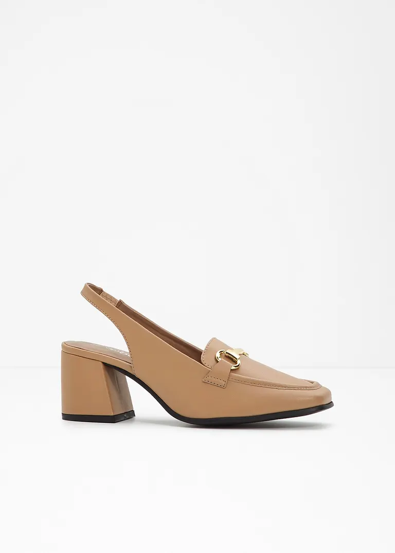 Sling Pumps in braun - bonprix