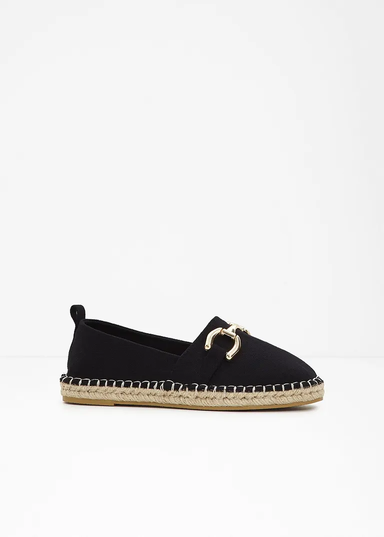 Espadrille in schwarz - bonprix