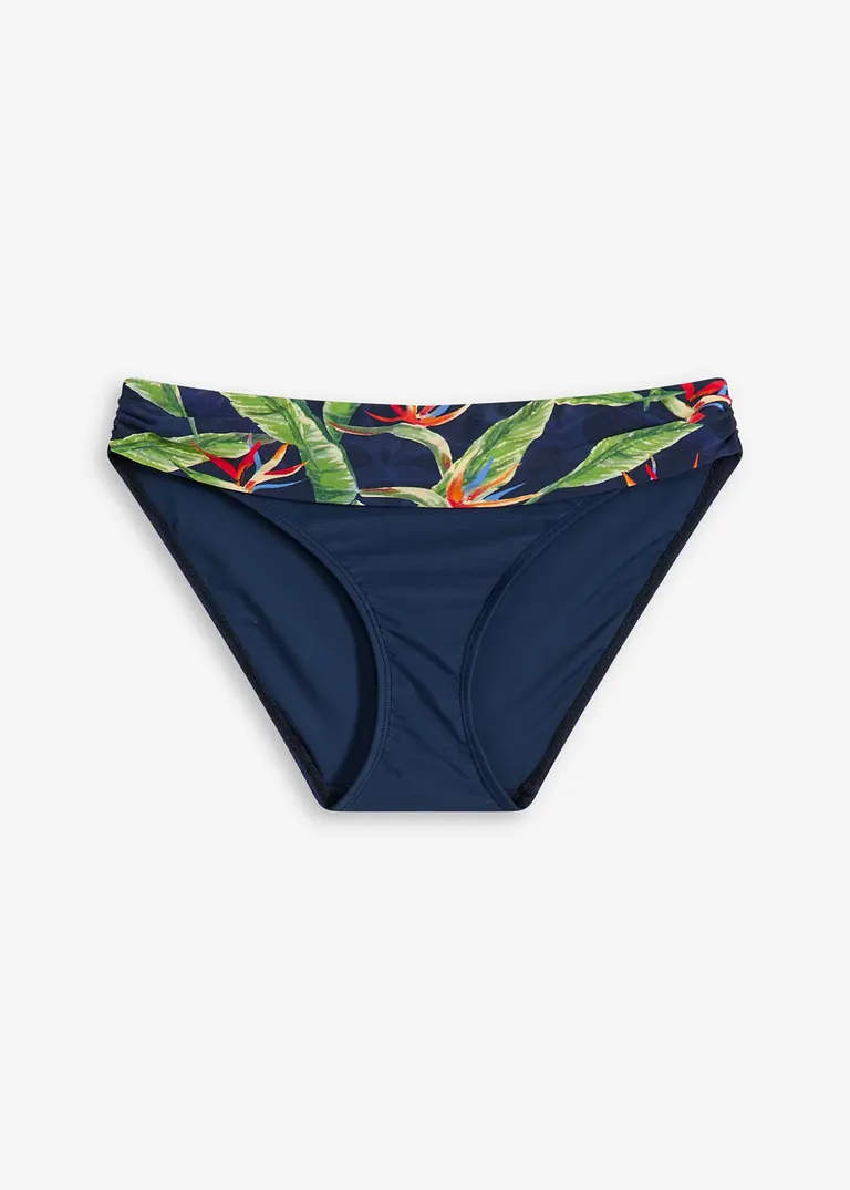 Bikinihose mit normalem Beinausschnitt in blau von vorne - bonprix